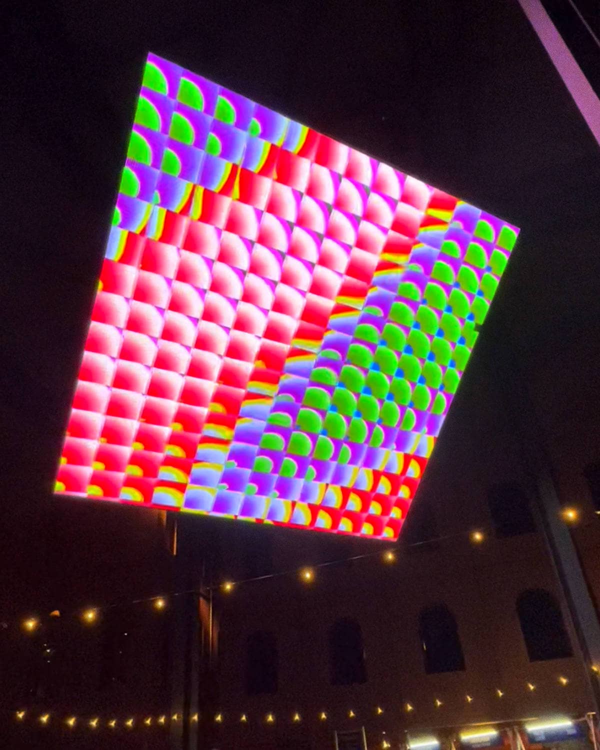 ilithya's public artwork projection for Bideotikan International Digital Art Festival in Bilbao