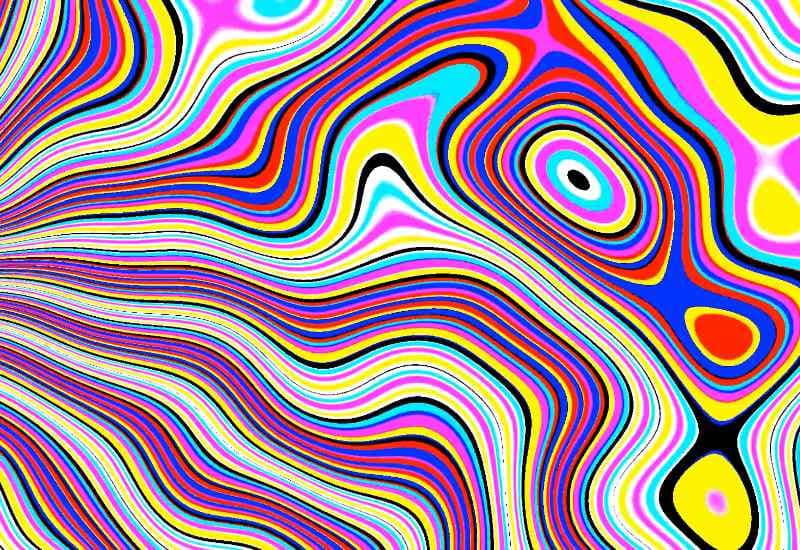 Animation of generative colorful abstract blobs by ilithya