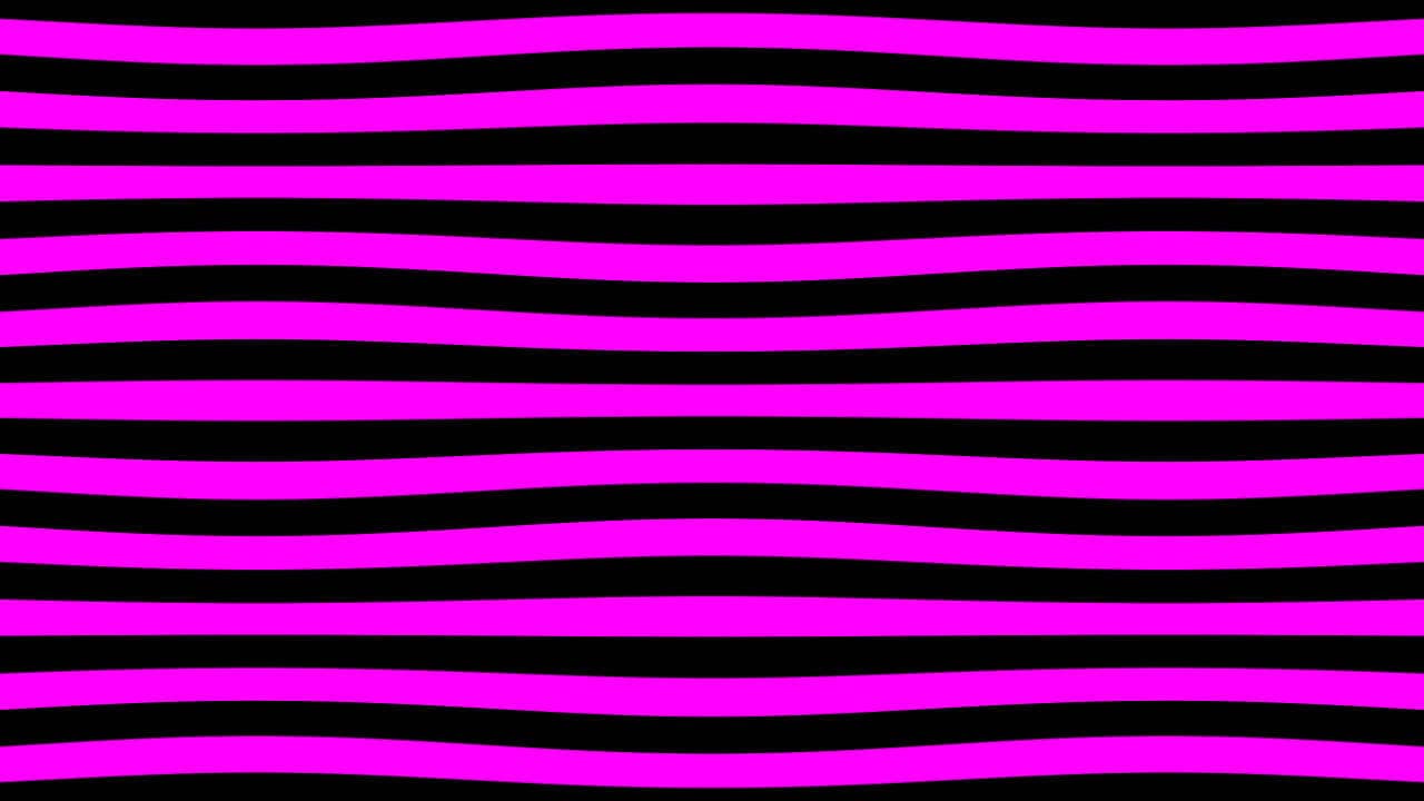 Generative thick black deformed horizontal lines over pink background — Visual artwork by ilithya