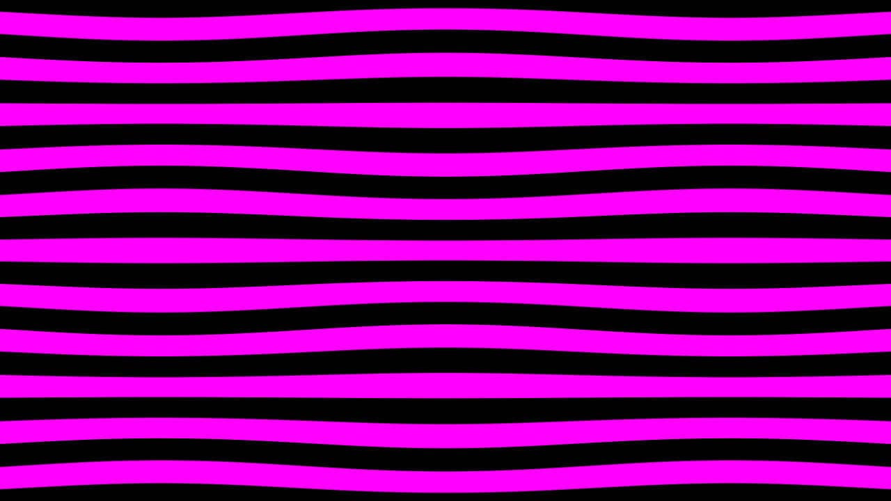 Generative thick black deformed horizontal lines over pink background — Visual artwork by ilithya