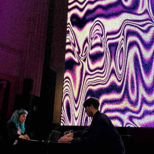 ilithya and Aaron Graham playing "Consciousness" at Museo de Reproducciones in Bilbao